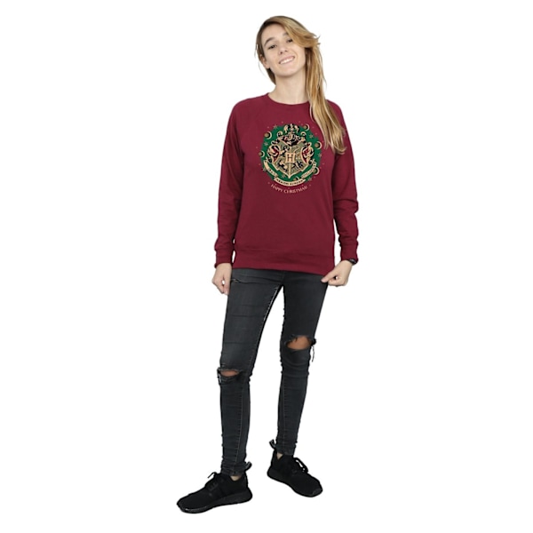 Harry Potter Dam/Damer Julkrans Sweatshirt S Bourgogne Burgundy S