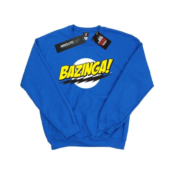 The Big Bang Theory Girls Sheldon Bazinga Sweatshirt 12-13 År Royal Blue 12-13 Years