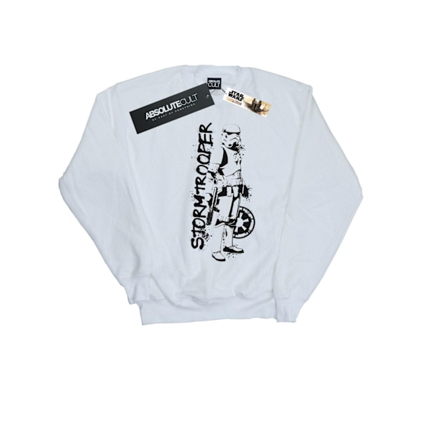 Star Wars Herr The Mandalorian Splat Stormtrooper Sweatshirt 4X White 4XL