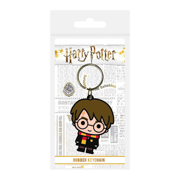 Harry Potter Chibi Gummi Harry Nyckelring One Size Brun/Kräm Brown/Cream One Size
