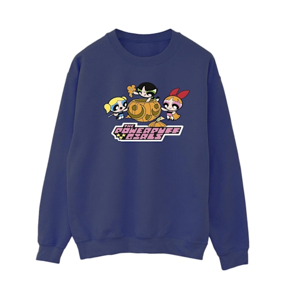 Powerpuff Girls Dam/Dam Flickor Pumpa Sweatshirt 3XL Navy Blue 3XL