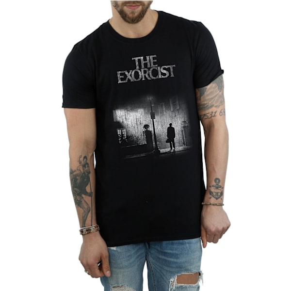 The Exorcist Herr Mono Distressed Poster T-Shirt M Svart Black M