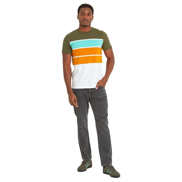 TOG24 Whitwick Randig T-shirt för Herrar Storlek L Khaki Khaki L