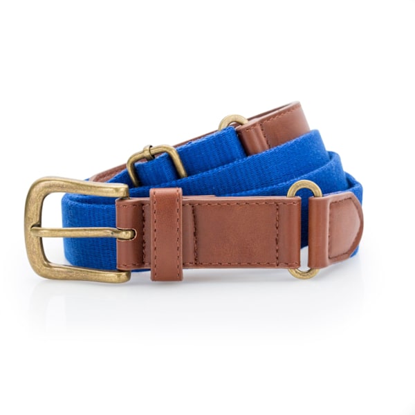Asquith & Fox Herr Faux Läder Och Canvas Bälte En Storlek Royal Royal One Size