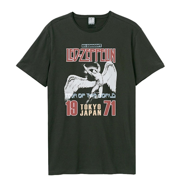 Amplified Unisex Vuxen Tokyo 71 Led Zeppelin T-shirt L Kol Charcoal L