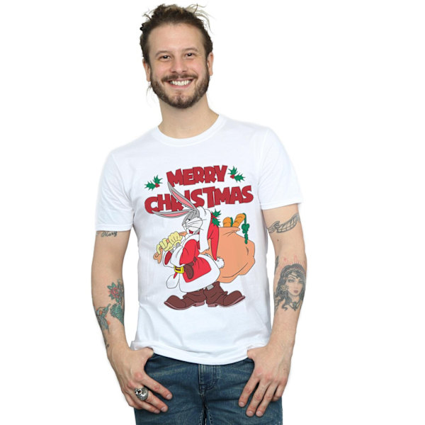 Looney Tunes Herr Santa Bugs Bunny T-shirt S Vit White S