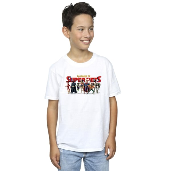 DC Comics Boys DC Comics DC League Of Super-Pets Group Logo T-S White 9-11 Years