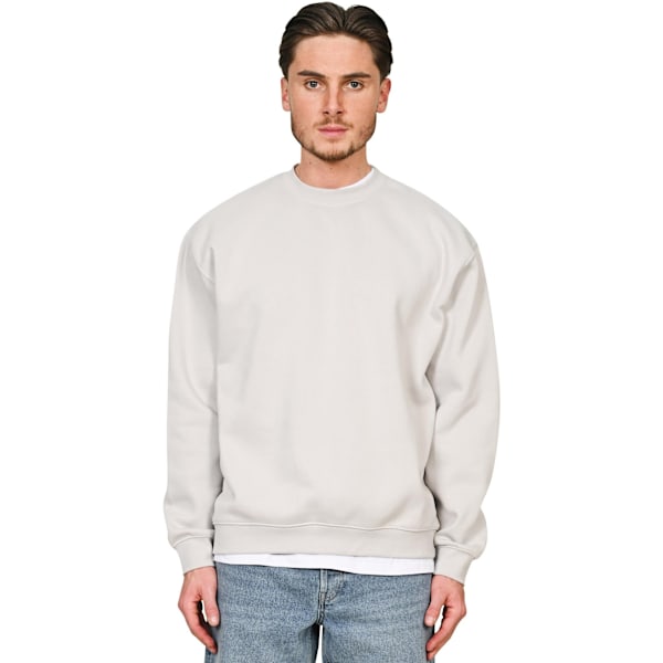 Casual Classics Unisex Vuxen Premium Kammad Bomull Förlängd Halsringning Lunar Grey 4XL