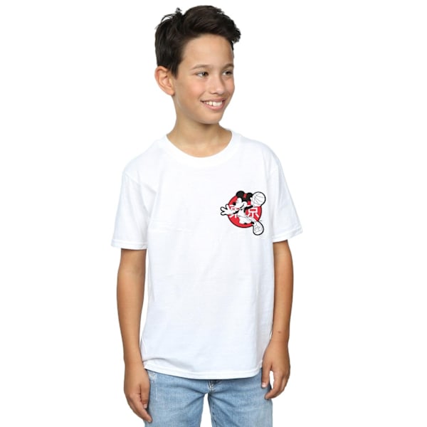 Disney Boys Mickey Mouse Dunking T-Shirt 5-6 år Vit White 5-6 Years