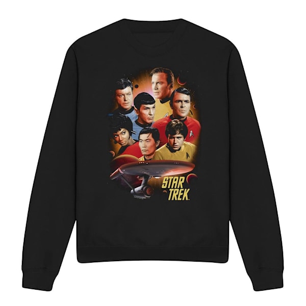 Star Trek Unisex Vuxen Heart of the Enterprise Sweatshirt L Bla Black L