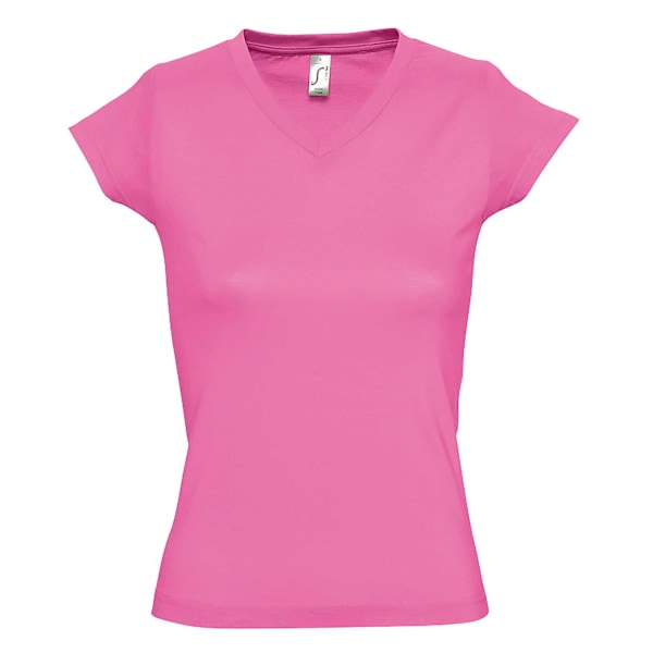 SOLs Dam/Kvinnor Moon V-ringad Kortärmad T-shirt L Orkidé Rosa Orchid Pink L