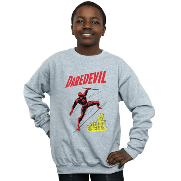 Marvel Boys Daredevil Rooftop Sweatshirt 12-13 år Sports Grå Sports Grey 12-13 Years