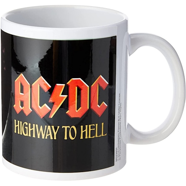 AC/DC Highway To Hell Mugg En Storlek Vit/Svart/Röd White/Black/Red One Size