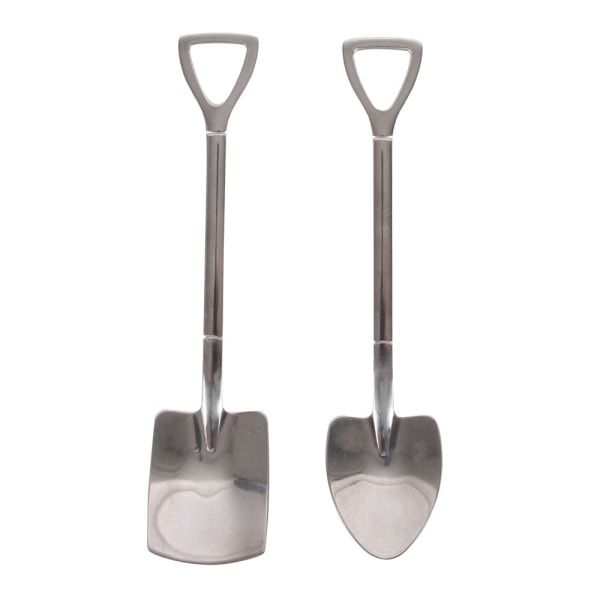 Something Different Shovel Teskedar Set (paket med 2) One Size S Silver One Size