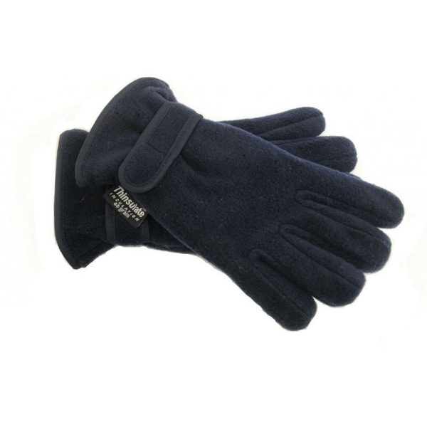 FLOSO Thermal Thinsulate Fleecehandskar för barn/barn med handflata Navy 6/7 Yrs