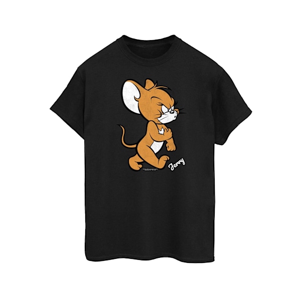 Tom och Jerry Dam/Dam Mus Bomull Boyfriend T-shirt 3XL Black 3XL