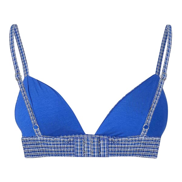 WRSTBHVR Dam Tavin Pläd Bralette 8 UK Blå Blue 8 UK