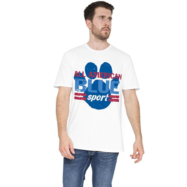 Blue´s Clues Herr All American Sport T-Shirt 5XL Vit White 5XL