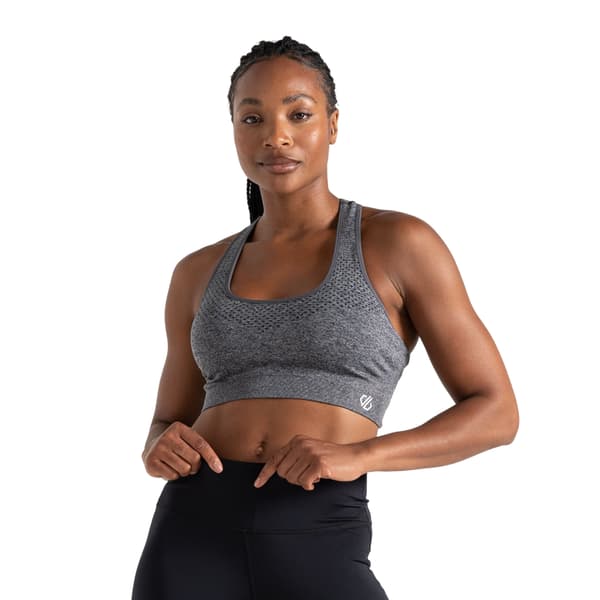 Dare 2B Dam Dont Sweat It II Sport-BH S Ebony Grey Ebony Grey S