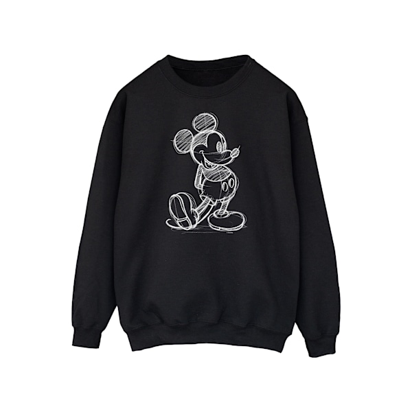 Disney Herr Mickey Mouse Sketch Kick Sweatshirt L Svart Black L