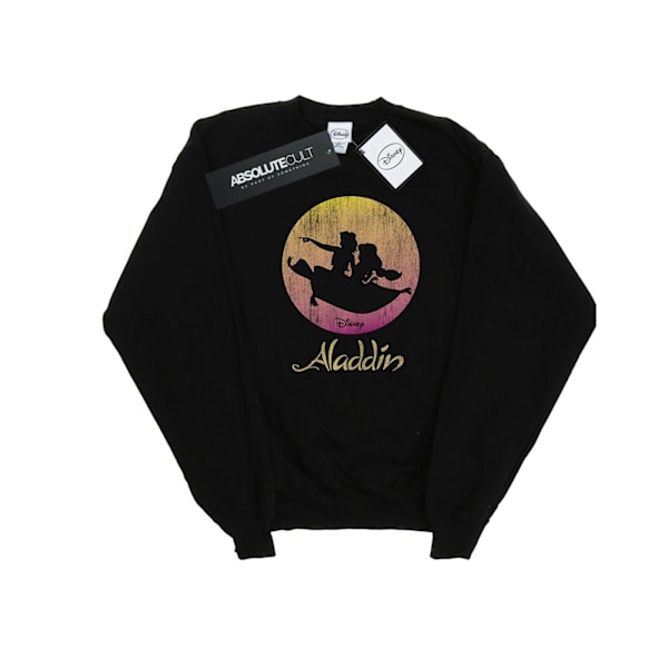 Disney Girls Aladdin Flygande Solnedgång Sweatshirt 5-6 År Svart Black 5-6 Years