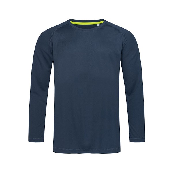 Stedman Mens Active 140 Långärmad T-shirt L Marinblå Marina Blue L