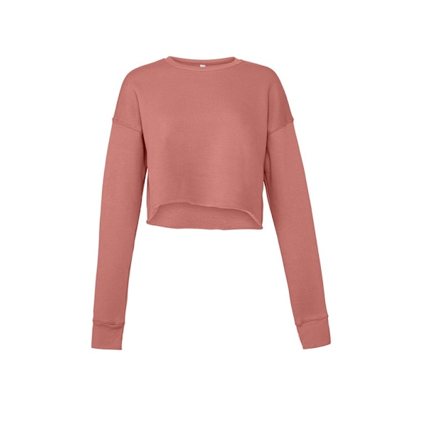 Bella + Canvas Damklippt Sweatshirt XL Mauve Mauve XL