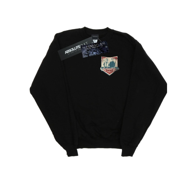 Supernatural Herr Winchester Brösttryck Sweatshirt 5XL Svart Black 5XL