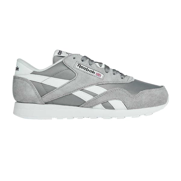 Reebok Herr Nylon Mocka Panel Träningsskor 9.5 UK Grå/Vit Grey/White 9.5 UK