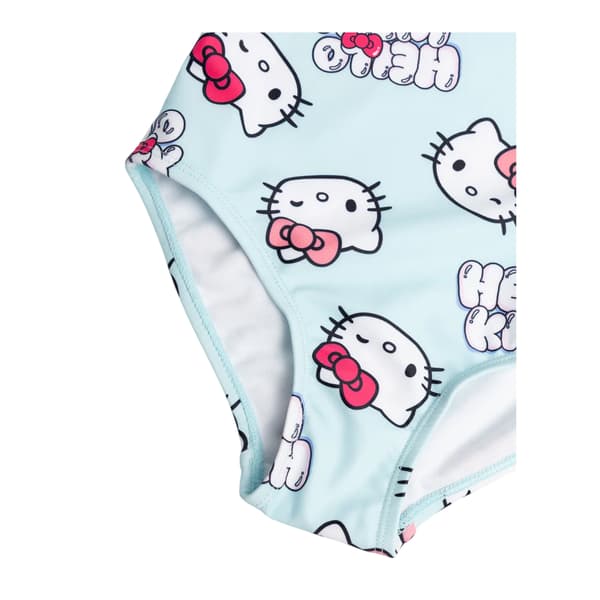Hello Kitty Baddräkt för flickor, 11-12 år, blå Blue 11-12 Years