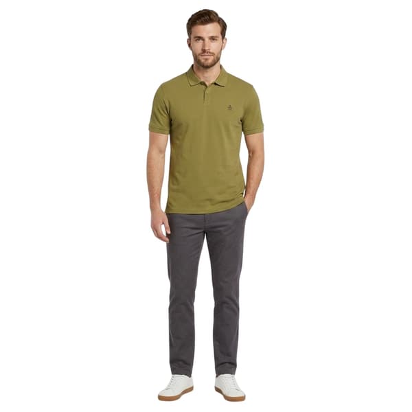 Original Penguin Herr Broderad Logotyp Pikétröja L Olive Branch Olive Branch L