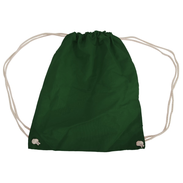 Westford Mill Cotton Gymsac Bag - 12 liter (paket med 2) One Siz Bottle Green One Size
