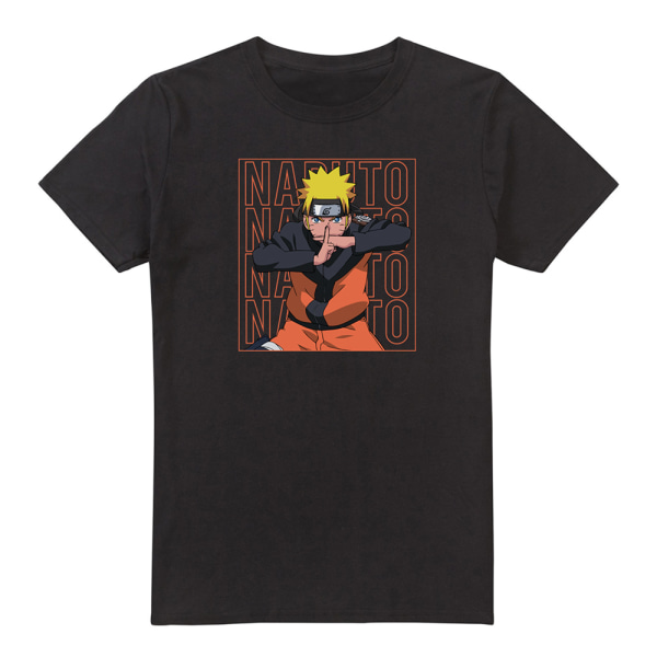 Naruto Mens Stack T-shirt L Svart Black L