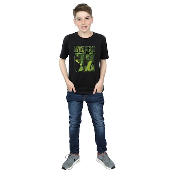 Trollkarlen från Oz pojkar Wicked Witch logotyp T-shirt 7-8 år svart Black 7-8 Years
