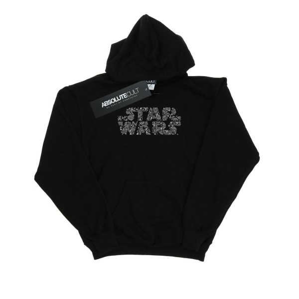 Star Wars Herr Paisley Logo Hoodie L Svart Black L