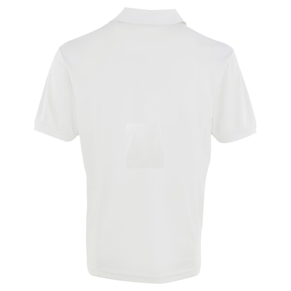 Premier Mens Coolchecker Pique Kortärmad Poloskjorta 3XL Vit White 3XL