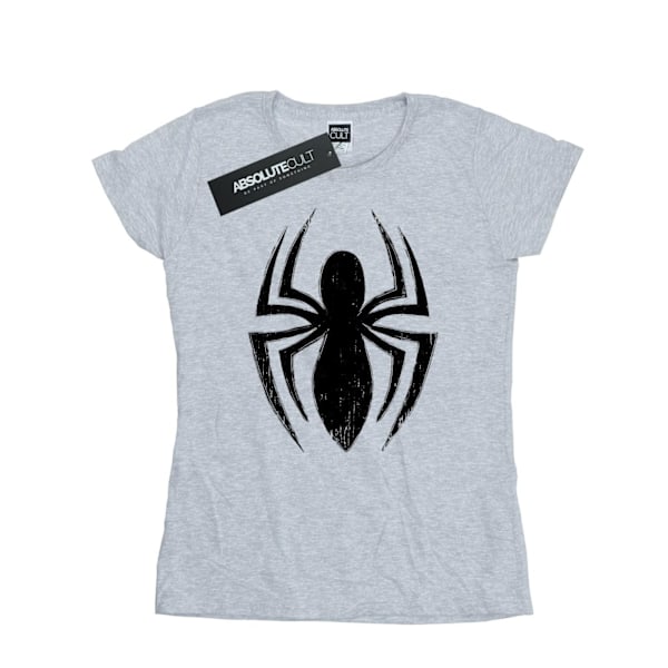 Marvel Dam/Kvinnor Spider-Man Ultimate Spider Logo Bomull T-Shirt XXL Sports Grey Sports Grey XXL