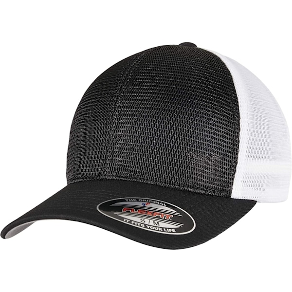 Flexfit Unisex Omnimesh Mesh Tvåfärgad Kep L-XL Svart/Vit Black/White L-XL