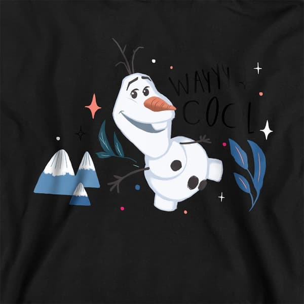 Frozen Barn/Barn Wayyy Cool Olaf Pullover Hoodie 7-8 År Black 7-8 Years
