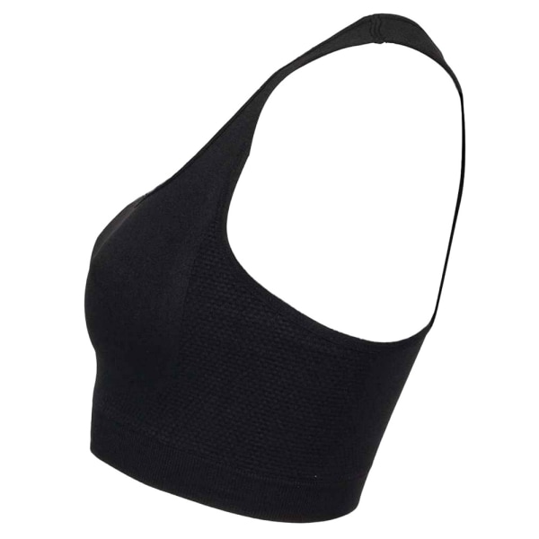 Skinni Fit Womens/Ladies Workout Crop Top M Black Black M