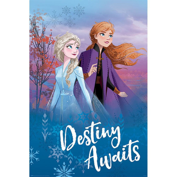 Frozen 2 Destiny Awaits Poster En one size Flerfärgad Multicoloured One Size