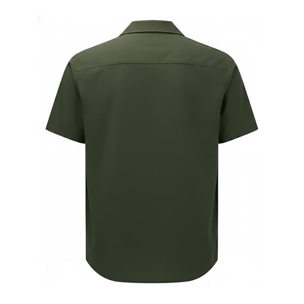 Wombat Herrskjorta Avslappnad Passform XL Enfärgad Oliv Solid Olive XL