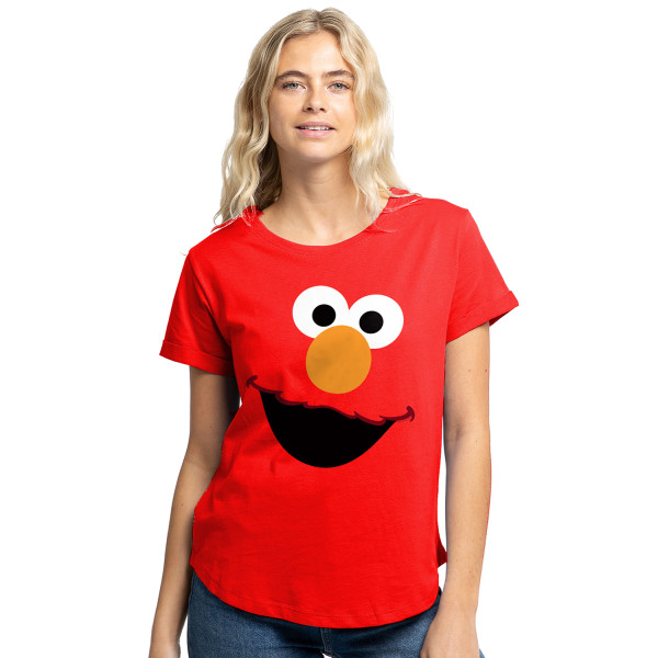 Sesame Street Dam/Dam Elmo Face T-shirt XL Röd Red XL