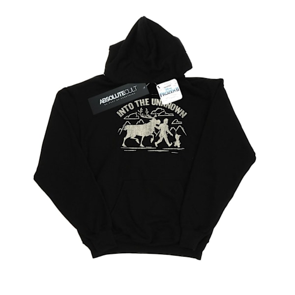 Disney Girls Frozen 2 Into The Unknown Hoodie 3-4 år Svart Black 3-4 Years