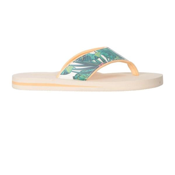 Animal Dam/Dam Swish Floral Återvunnet Flip Flops 5 UK Beig Beige/Green 5 UK