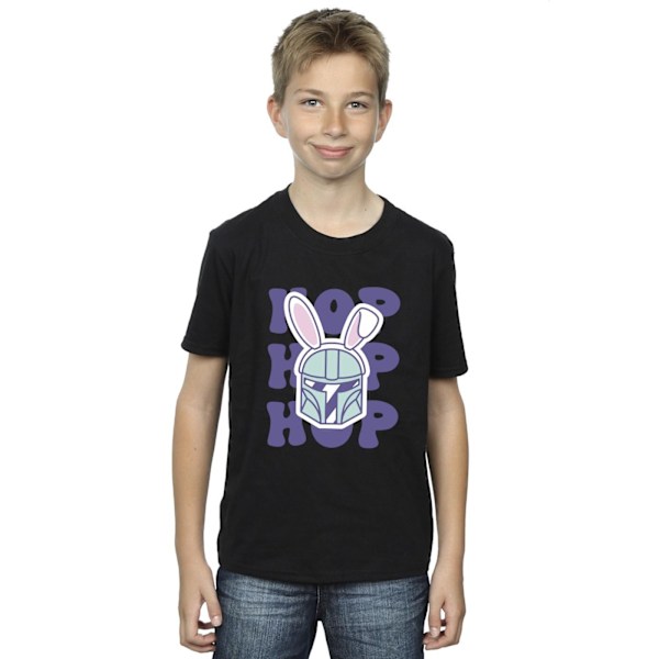 Star Wars Boys The Mandalorian Hop Into Easter T-Shirt 5-6 år Black 5-6 Years