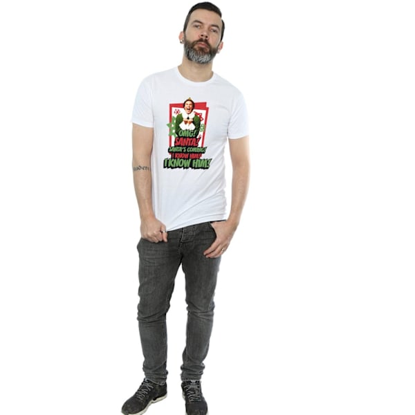 Elf Herr OMG Santa T-shirt L Vit White L