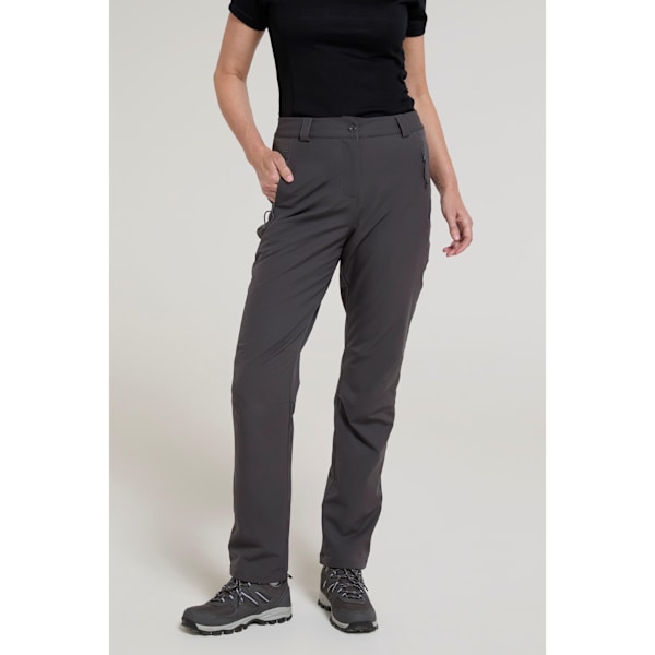 Mountain Warehouse Dam Fleecefodrade Stretchbyxor för Kvinnor/Damer Arctic II Dark Grey 8 UK