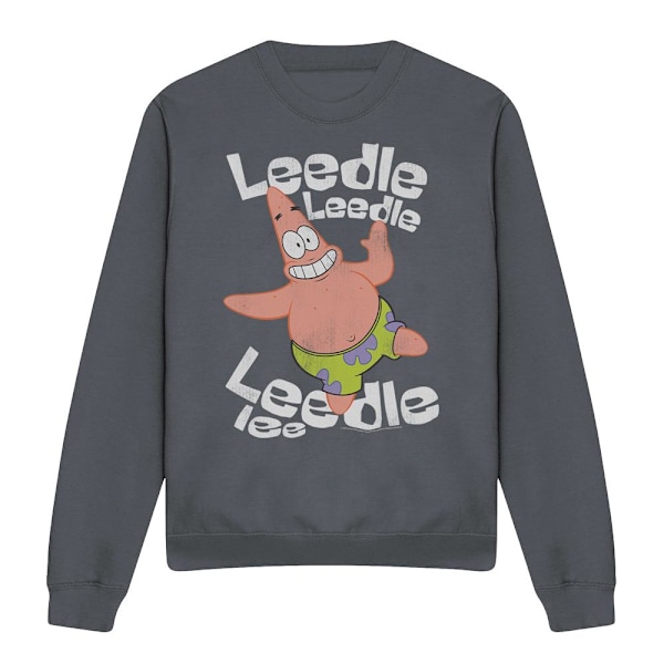 SvampBob Fyrkant Unisex Vuxen Sjungande Patrick Stjärna Sweatshirt Charcoal S