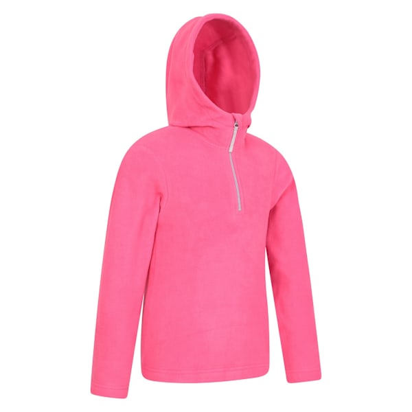 Mountain Warehouse Camber II Fleece Hoodie för Barn 7-8 År Bright Pink 7-8 Years